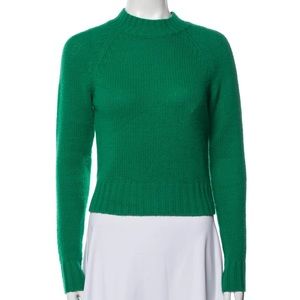 Vince Cashmere Mock Neck Green Sweater
